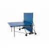 Tavolo PIng Pong per esterno Progress Outdoor con ruote - piano blu