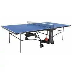 Tavolo PIng Pong per esterno Advance Outdoor con ruote - piano blu