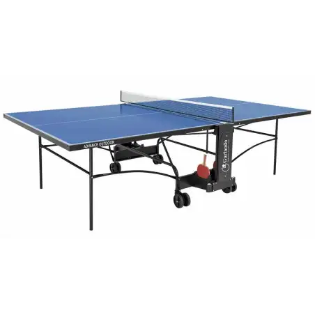 Tavolo PIng Pong per esterno Advance Outdoor con ruote - piano blu