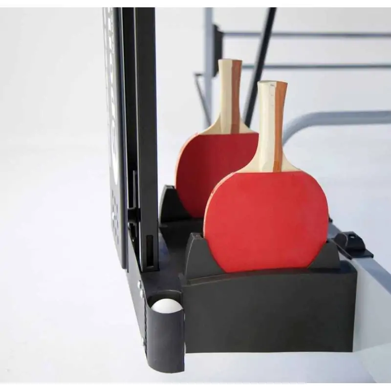 Tavolo PIng Pong per esterno Advance Outdoor con ruote - piano blu