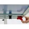 Tavolo PIng Pong per esterno Advance Outdoor con ruote - piano blu