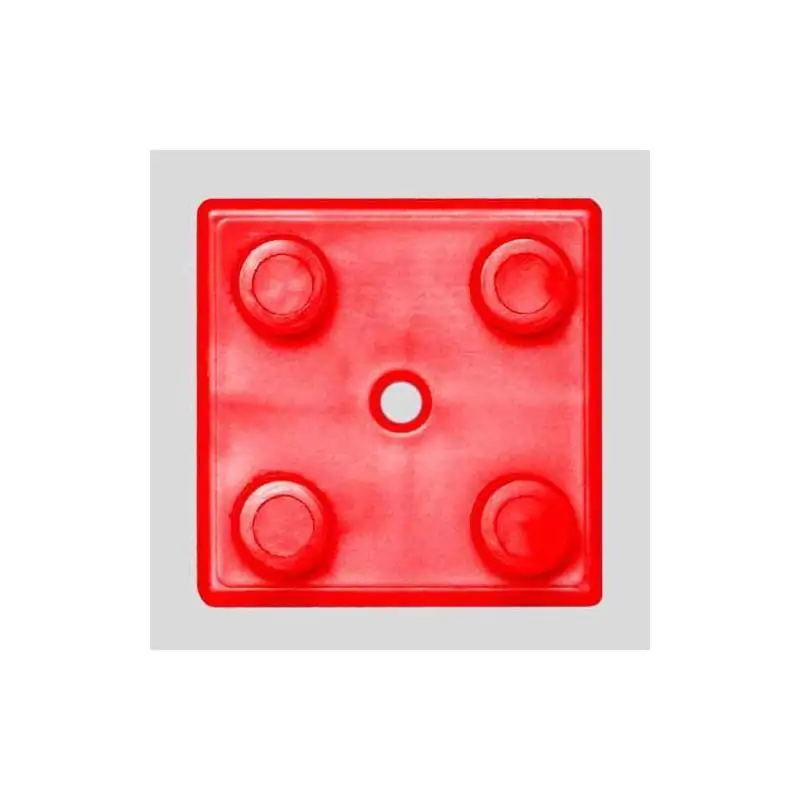 Mattonelle in gomma liscia e ganci di fissaggio