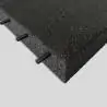 Mattonella di gomma per esterno - Grana grossa Nero