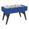 Calciobalilla F-20 blu con aste uscenti, gambe pieghevoli