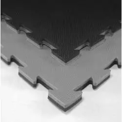 Tatami Economico 2cm Eva Reversibile Nero-Grigio