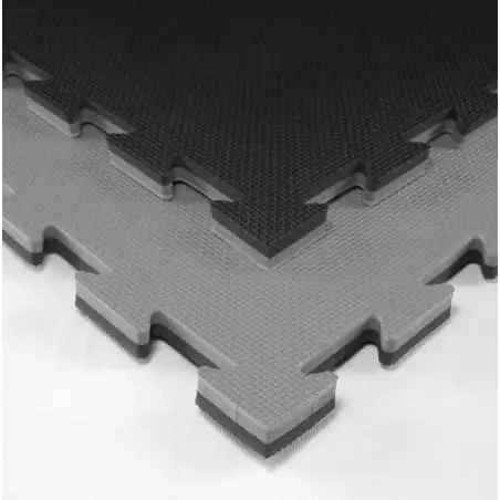 Tatami Economico 2cm Eva Reversibile Nero-Grigio
