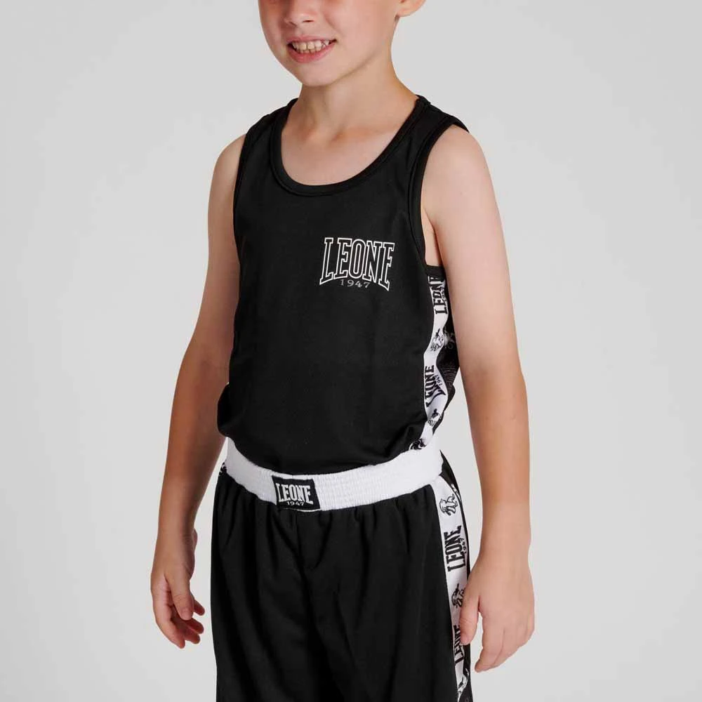 Canotta Boxe ICONIC Bambino - AB231J - Leone 1974 - Nero