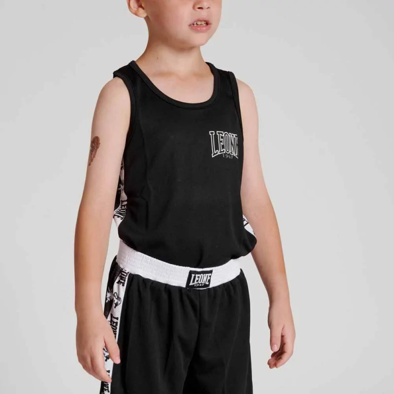 Canotta Boxe ICONIC Bambino - AB231J - Leone 1974 - Nero