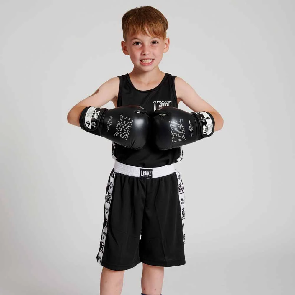 Canotta Boxe ICONIC Bambino - AB231J - Leone 1974 - Nero