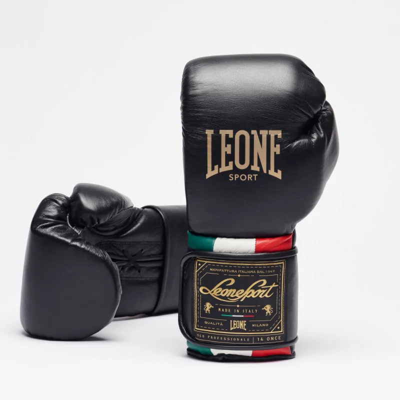Guantoni Boxe Orlando tricolore Velcro – Leone Sport