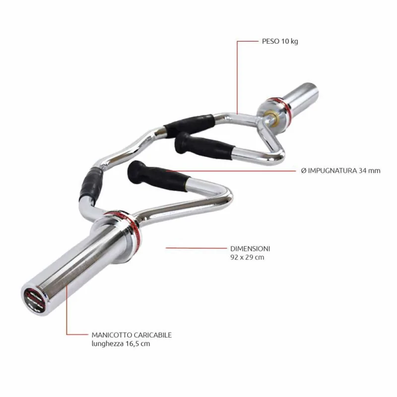 Bilanciere Olimpico – Multigrip – 220 Kg - Diamond Fitness