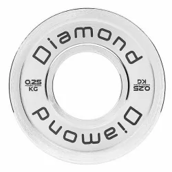 Disco Olimpico Acciaio Powerlifting foro 50 mm - 0,25 kg - Diamond Pro