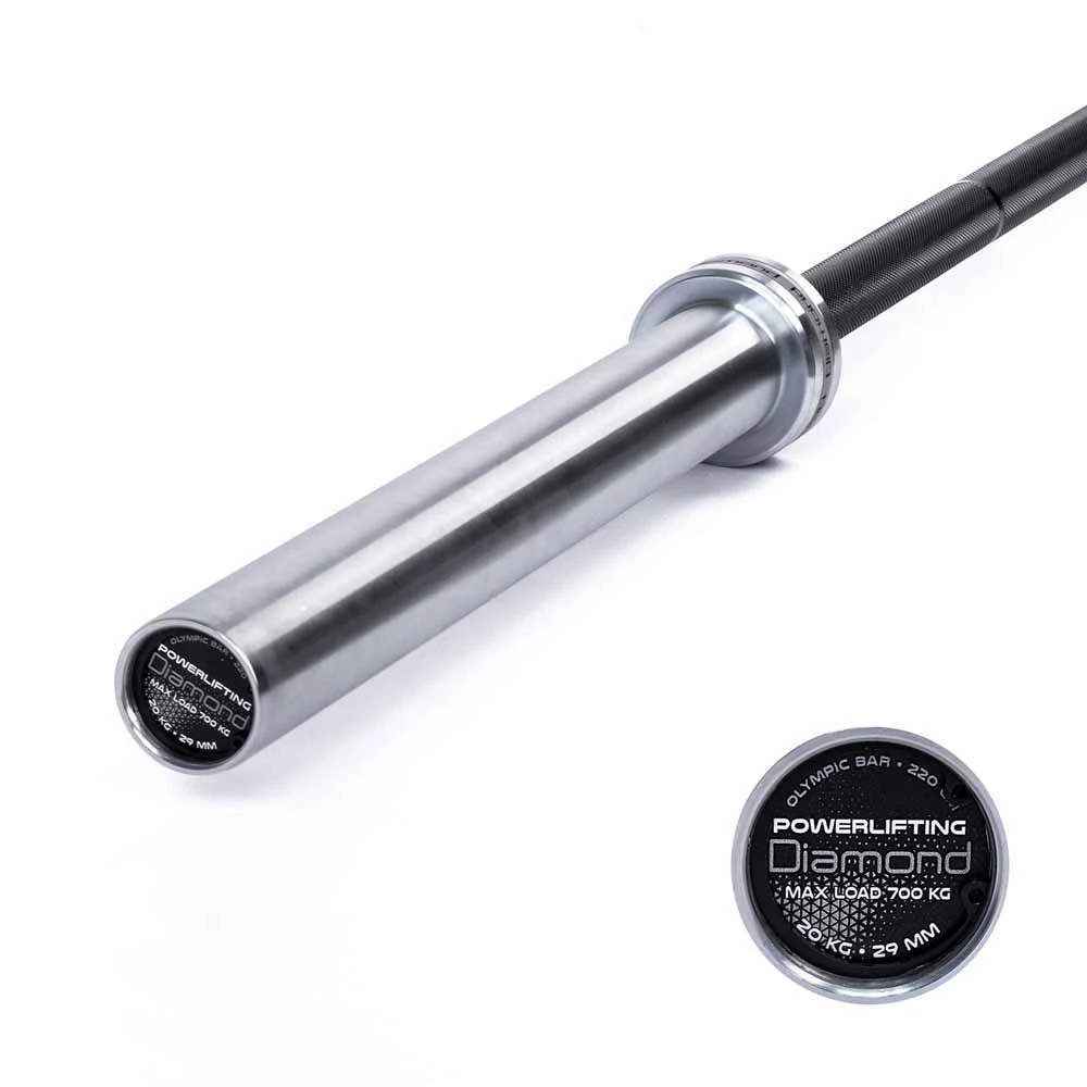 Bilanciere powerlifting 220 cm 700 kg - DIAMOND FITNESS PRO