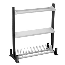 Vassoio Kettlebell & Accessori Modular Rack a 1 Profilo - DIAMOND FITNESS PRO