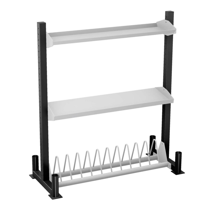 Vassoio Kettlebell & Accessori Modular Rack a 1 Profilo - DIAMOND FITNESS PRO
