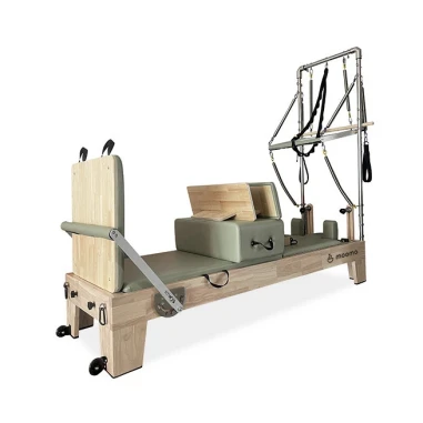 Lettino Reformer in legno con torre Mooma - AP-RTW