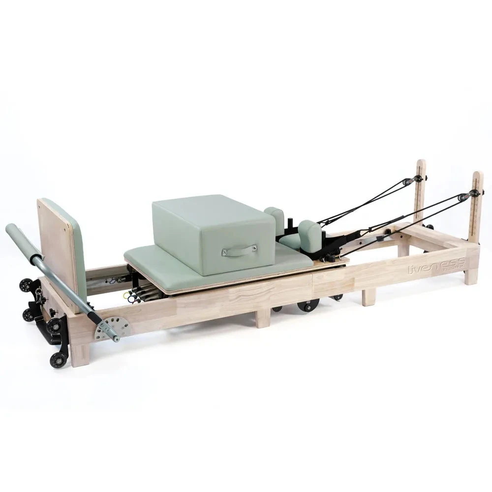 Liveness Reformer in legno di quercia naturale pieghevole Green Tea PTX-3000G