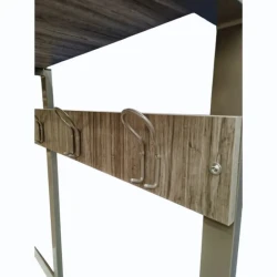 Panca Spogliatoio con schienale e poggia borse mod. design