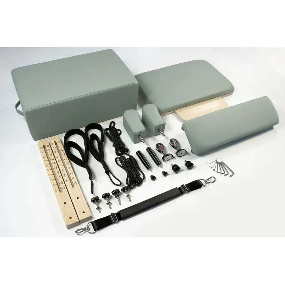 Reformer in legno di quercia naturale full track PTX 5500 Green Tea