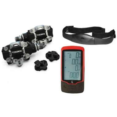 Kit Pedali power meter pedals SPD system, fascia cardio e computer - TOORX