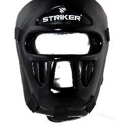 Casco Striker pelle nero con griglia