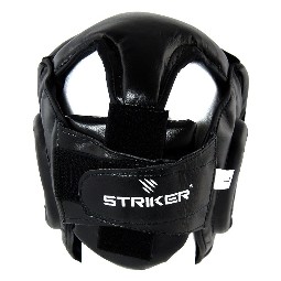 Casco Striker pelle nero con griglia