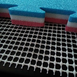 Paratibia con piede rimovibile BLU