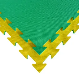 Materassino Tatami 2cm EN71 Giallo e Verde