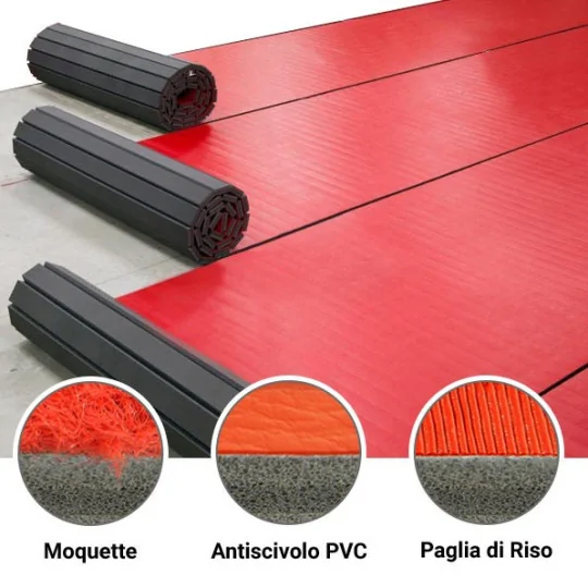 Tatami Arrotolabile con Velcro