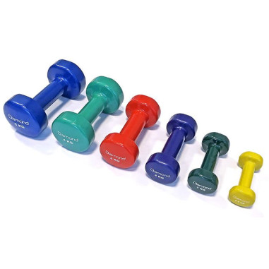 Set Manubri Regolabili VirtuFit 2x14 Kg (28 Kg Totale) | Dischi In Vinile, Pesi Da 1 Kg, 2 Kg, 3.5 Kg, Con Chiusure A Vite