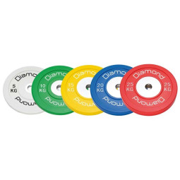 Disco Olimpico Bumper Competizione Pro Ø 45 Cm - 10 Kg, 15 K
