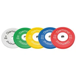 Disco Olimpico Bumper Competizione Pro Ø 45 Cm - 10 Kg, 15 K