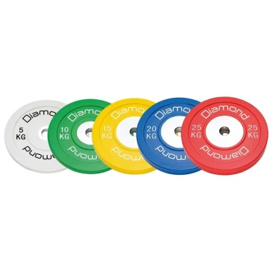 Disco Olimpico Bumper Competizione Pro Ø 45 Cm - 10 Kg, 15 K