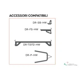 Piastra destra lunga per Rack Palestra - Diamond