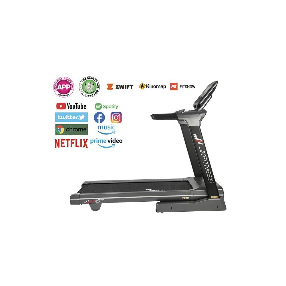 Tapis Roulant elettrico JKFitness JK167