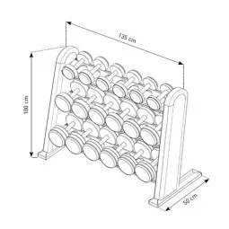 Rack Manubri DumbBells NOHrD