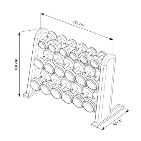 Rack Manubri DumbBells NOHrD