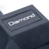 Set manubri gommati esagonali BLACK OXIDE