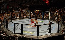 Clay Guida e Marcus Aurelio durante l'UFC 74.