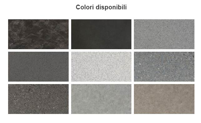 Colori e Finiture disponibili